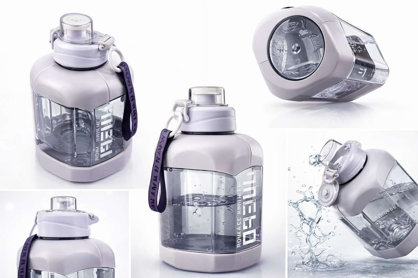 Motivational Water Bottle 2L | Leak-Proof Gym & Fitness Bottle with Time Marker
